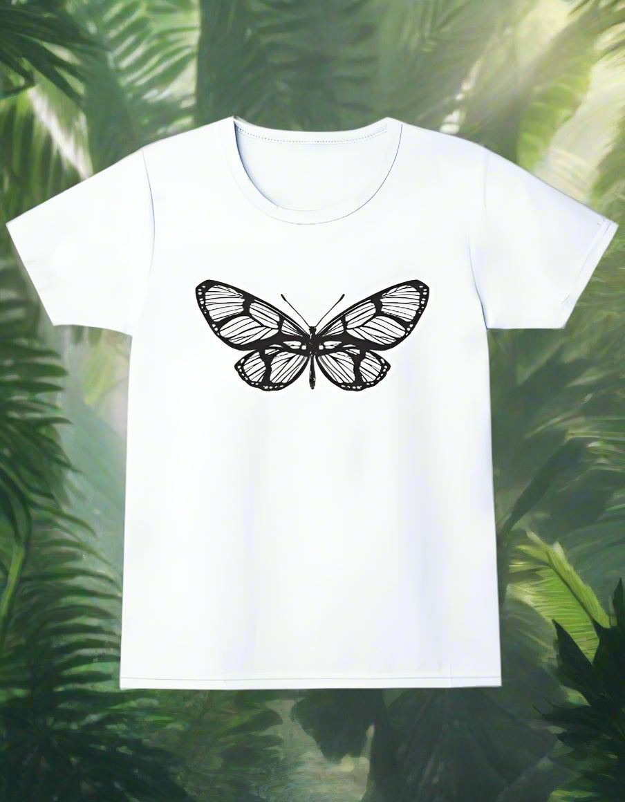 Girls cotton butterfly print t-shirt 5–13 years buy online