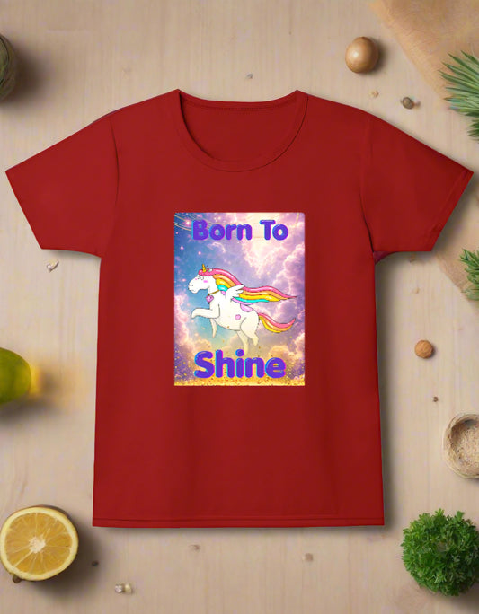 Girls cotton unicorn print t-shirt 5–13 years buy online