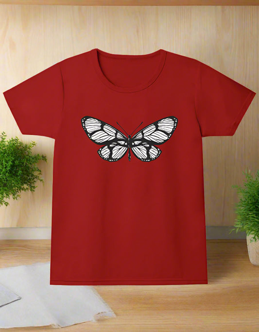 Girls cotton butterfly print t-shirt 5–13 years buy online