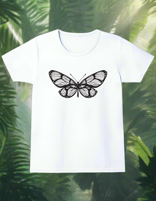 Girls cotton butterfly print t-shirt 5–13 years buy online