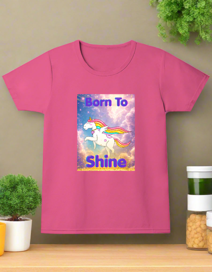 Girls cotton unicorn print t-shirt 5–13 years buy online